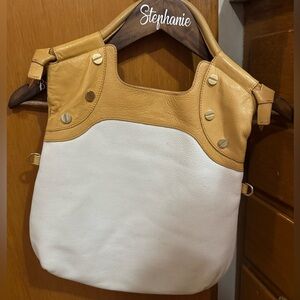 Foley+Corinna Two-Tone Leather Tote Bag